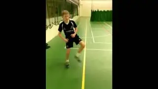 Drop step front foot block