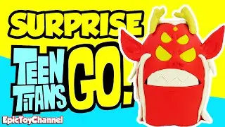 GIANT TEEN TITANS GO! Surprise Egg of TRIGON Filled with NEW and Old School by Epic Toy Channel