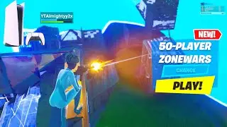I Played *50-PLAYER ZONEWARS* On PS5 120FPS (Creative Realistic Scrim Gameplay & FPS Test)