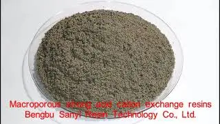 Macroporous strong acid cation exchange resins