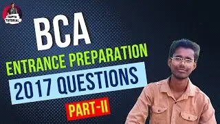 BCA Entrance Exam-2017 Questions | Part-II | Mathematics | Shortcut trick  |