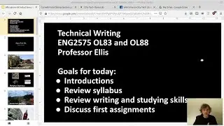 Technical Writing, ENG2575, Spring 2021, Prof. Jason Ellis, Week 1 Lecture