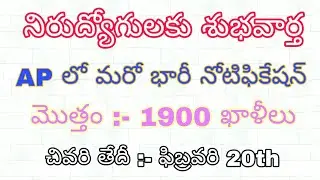 AP 1900 ANMs Notification 2019 | AP ANMs Notification 2019 in Telugu| AP MPHA Jobs Notification 2019