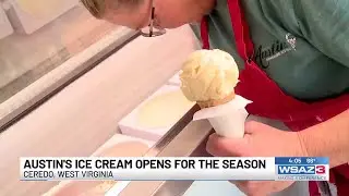 Austin's Homemade Ice Cream's opening day in Ceredo