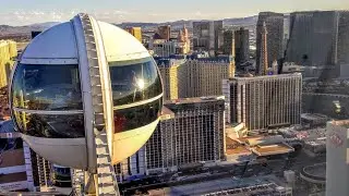 Daytime ride on The High Roller Ferris Wheel at The LINQ (Las Vegas)