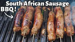 DELICIOUS South African Boerewors in England | Authentic Boerewors Braai  | BBQ Street Food