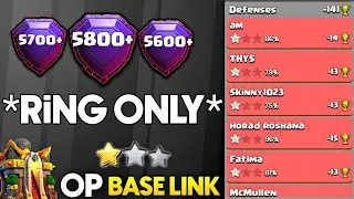 ONLY * RING * BASE TESTED FOR CWL + WAR + PUSH BASE LINK | TH16 NEW BASE LINK