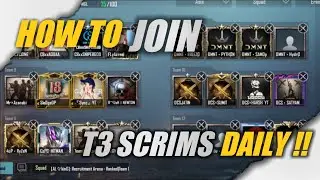 How To Join T3 Custom in Pubg Mobile | T3 Custom | Play T3 Custom | Register T3 Scrims | Pubg Mobile