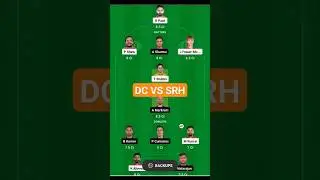 DC vs SRH Dream11 Prediction, DC vs SRH Dream11 Team, DC vs SRH Dream11 Prediction Today#cricket