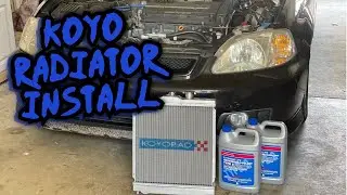 Koyo rad install | Civic gets a Koyo radiator installed