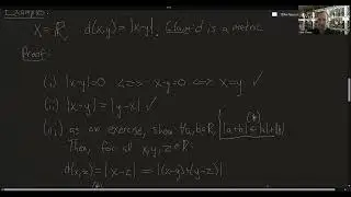 Week 1 Recitation: Introduction to Metric Spaces