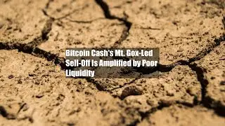 Bitcoin Cash's Mt. Gox-Led Sell-Off Is Amplified by Poor Liquidity