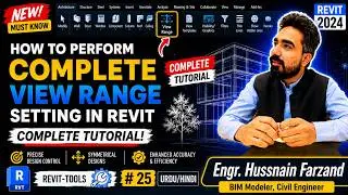 How to Perform Complete View Range Setting in Revit | BIM/Revit free Tutorials |  Urdu/Hindi | #25
