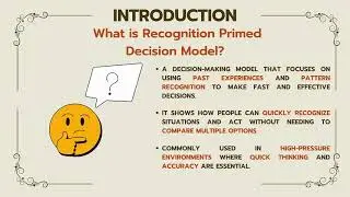 CDIM2623ST2-IMEER HAFIZ BIN ISYRAF-TOPIC 1 : RECOGNITION PRIMED DECISION MODEL