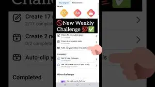 New Weekly Challenge #reels #facebooktips