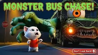 😱🚃Kitten Encountered A Mutated School Bus Monster On Its Way To School!