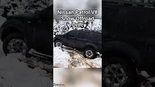 Nissan Patrol V8 Snow Drifting #NissanV8 #usa #canada #dubai #hillclim #afg #drift #offroad #snow