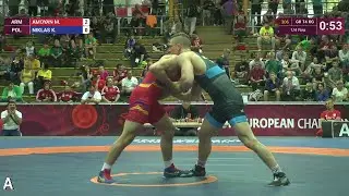 1/4 GR - 74 kg: M. AMOYAN (ARM) df. K. NIKLAS (POL), 6-0