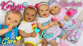 💞Our Kinby Doll Collection! Changing & Feeding 4 Kinby Dolls!!! 😃Plus Special Coupon Code! 🎁