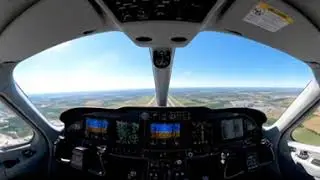 360&deg; VR virtual reality, Cockpit Experience | Cirrus Vision Jet Takeoff & Landing