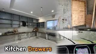 Kitchen Kay Cabinets Ka Kam Ho Gya 👍🏻 | Main Door Lag Gya ✨ | Rainy Day ☔️  | Alhumdulillah 