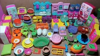 Satisfying with unboxing cute pink mini kitchen set | Asmr toys