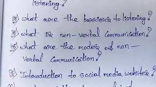 DEGREE 3RD SEMESTER COMMUNICATION SKILLS IN ENGLISH  MOST IMPORTANT QUESTIONS//SU