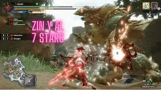 Monster Hunter Rise - Enfrentando a Zinogre y Almudron 7⭐ #MHR - Con Armadura de Teostra, Gameplay