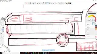 Angler Gun Line-art Process