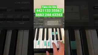 How To Play Take On Me On Piano | Easy Piano Tutorial #shorts
