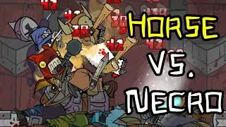 Castle Crashers - Horse vs. Insane Mode Necromancer