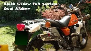 Suzuki RV125 VanVan Black Widow exhaust soundcheck.