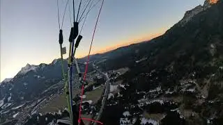 D&uuml;rrenberg Alm Reutte Paragliding Winter 07.02.2025 #gleitschirm #skyman #paragliding #gopro