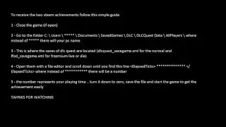 DLC QUEST : How to easily get Man That's Fast! and Man That's Really Fast! steam achievement