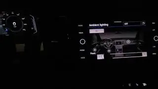 Взгляд на внутреннюю подсветку салона в VW Atlas SEL Premium R-Line 2022 года.
