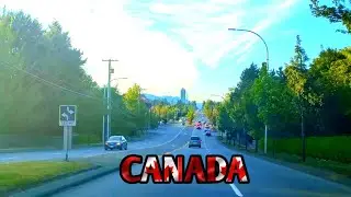Scenic Drive Short Tour Of City ASMR Video Virtual Road Trip