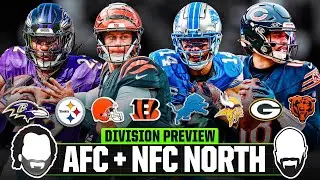 AFC + NFC North 2025 NFL Season Preview & Predictions