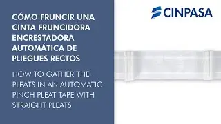 C&oacute;mo fruncir una cinta encrestadora de pliegues rectos