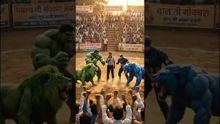 Hulk Sheru 🆚 Captain America Beast| Kya hulk apni maa ko bacha pai ga #shorts #ai #hulk