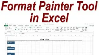 How to use Format Painter in Excel