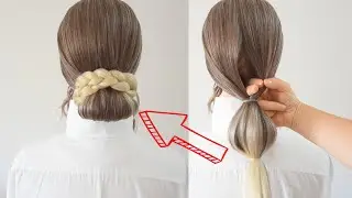 Acconciature SUPER FACILI per capelli medi e lunghi 🔝 SIMPLE & EASY #bun #hairstyles #hack #shorts