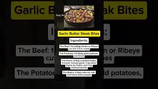 Garlic butter steak bites #dinneridea #food #cooking #recipe