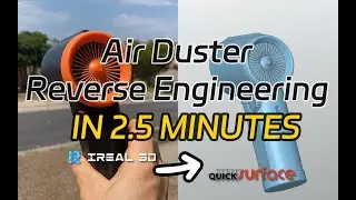 QUICKSURFACE - How to Reverse Engineering From 3D Scan Data Captured by iReal M3 3D Scanner