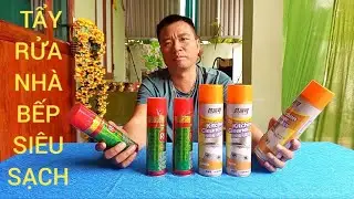 CHAI XỊT TẨY RỬA LÀM SẠCH CÁC VẾT BẨN SIÊU SẠCH NHÀ BẾP THÔNG MINH MẪU NHƯ VIDEO 