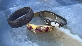 I found gold and silver beach Metal Detecting