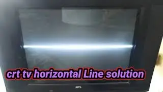 CRT TV HORIZONTAL LINE FAULT REPAIRING ! STEP BY STEP GUIDE ! H - LINE