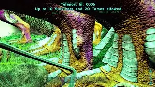 ARK: Survival Evolved Dinopithecus King ALPHA Boss with Rexes Solo