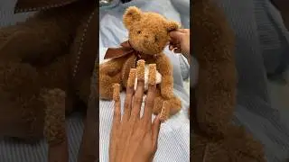 These Teddy Bear Nails were so Fuzzzy 🧸💅🏽 Behind the Scenes Throwback #nails #nailart