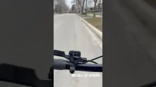ASMR Biking In Quiet Neighbourhood #canada #neighborhood #asmr #asmrvideo #asmrsounds #winter