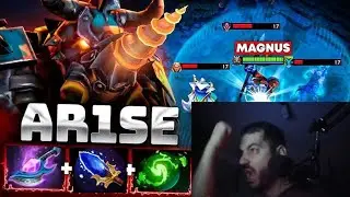 Ar1se Magnus Huge Plays Tried My Best Hard Games Dota 2 Highlights !!